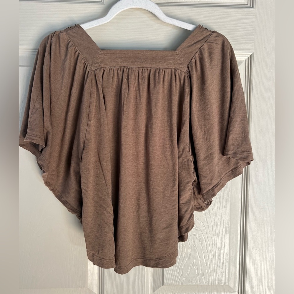 American Eagle Outfitters | Boho Flutter Sleeve Top | XS - Picture 5 of 5